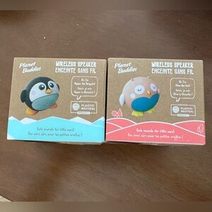 OFFERS WELCOME! Planet Buddies Bluetooth Speaker Bundle of Two- Penguin and Owl